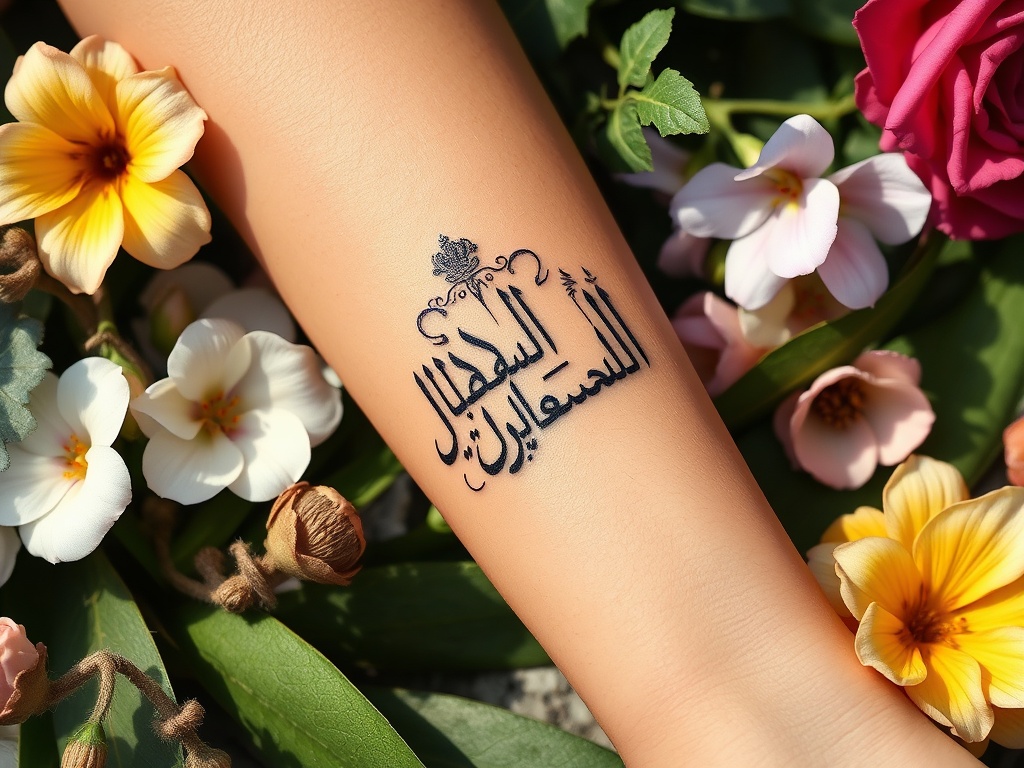 Beautiful Arabic Tattoo Ideas with Deep Meanings