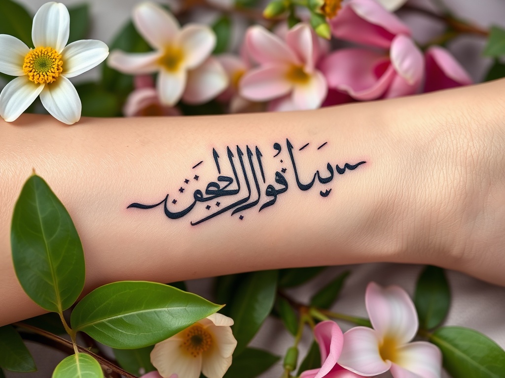 Beautiful Arabic Tattoo Ideas with Deep Meanings