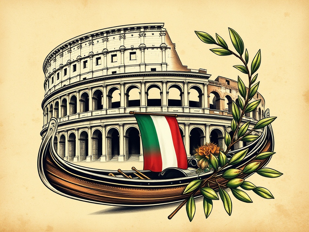 Classic Italian Tattoo Ideas Celebrating Heritage