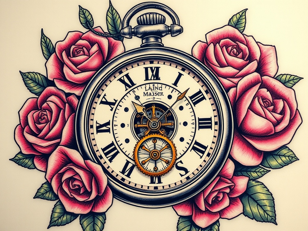 Why Choose a Pocket Watch Tattoo?