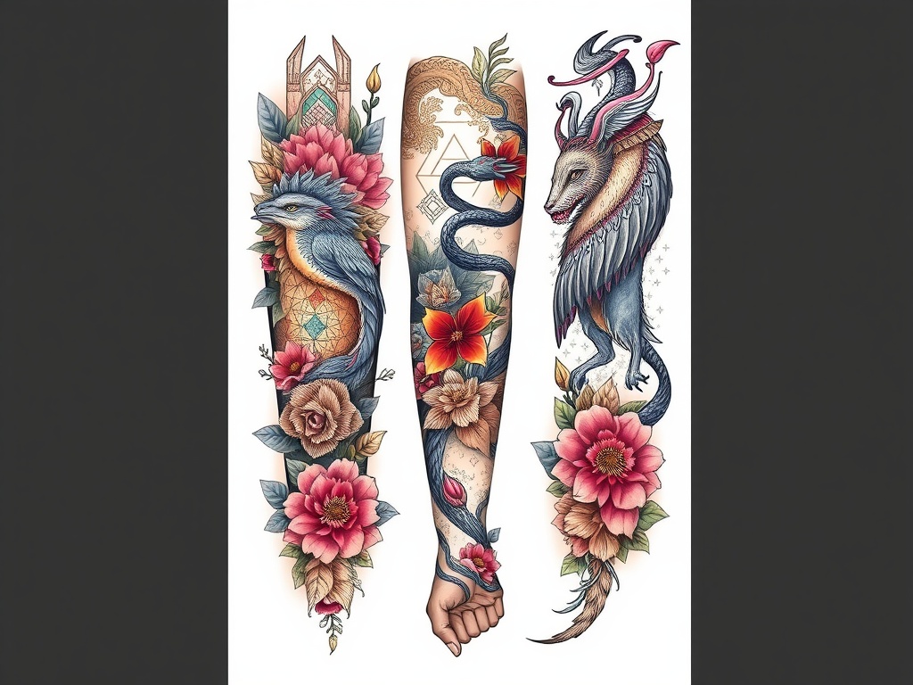 Creative Tattoo Forearm Sleeve Ideas