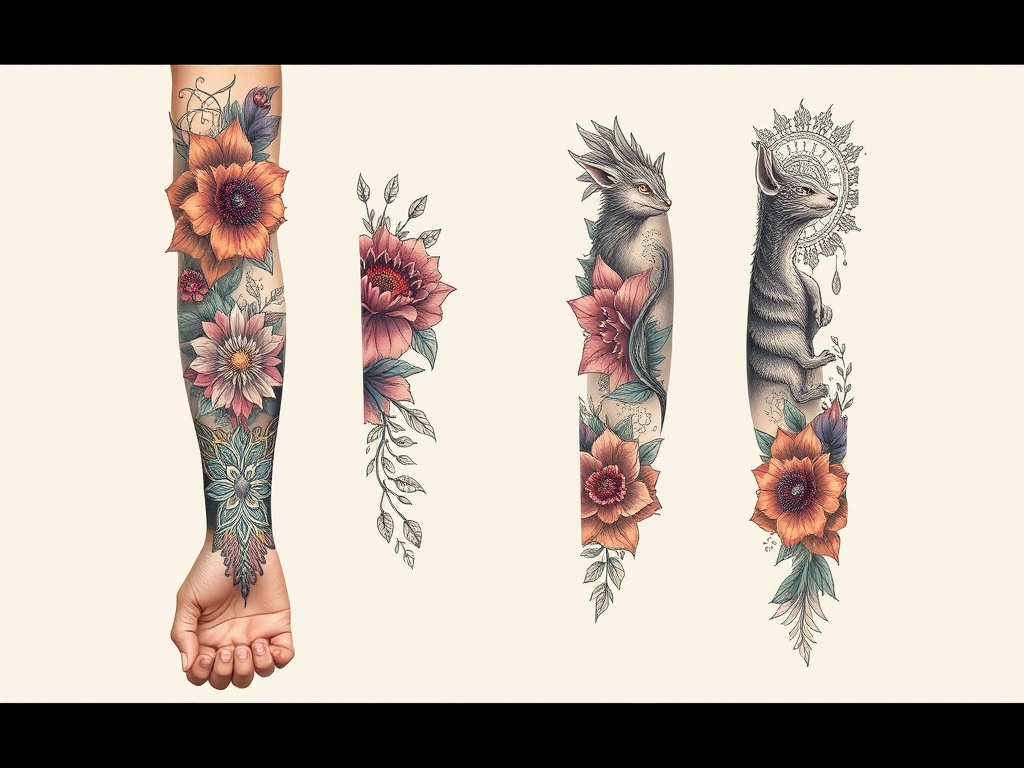 Creative Tattoo Forearm Sleeve Ideas