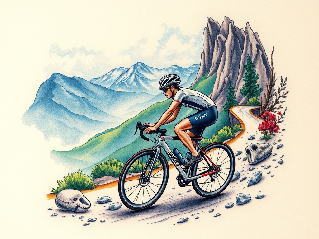 Dynamic Cycling Tattoo Ideas