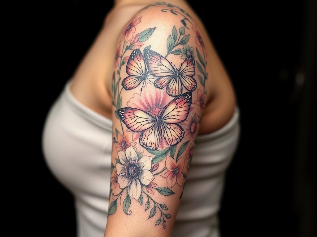 Elegant Half Sleeve Tattoo Ideas Female