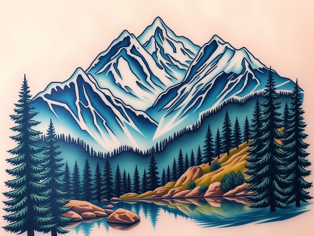 Majestic Colorado Tattoo Ideas Capturing Mountain Spirit