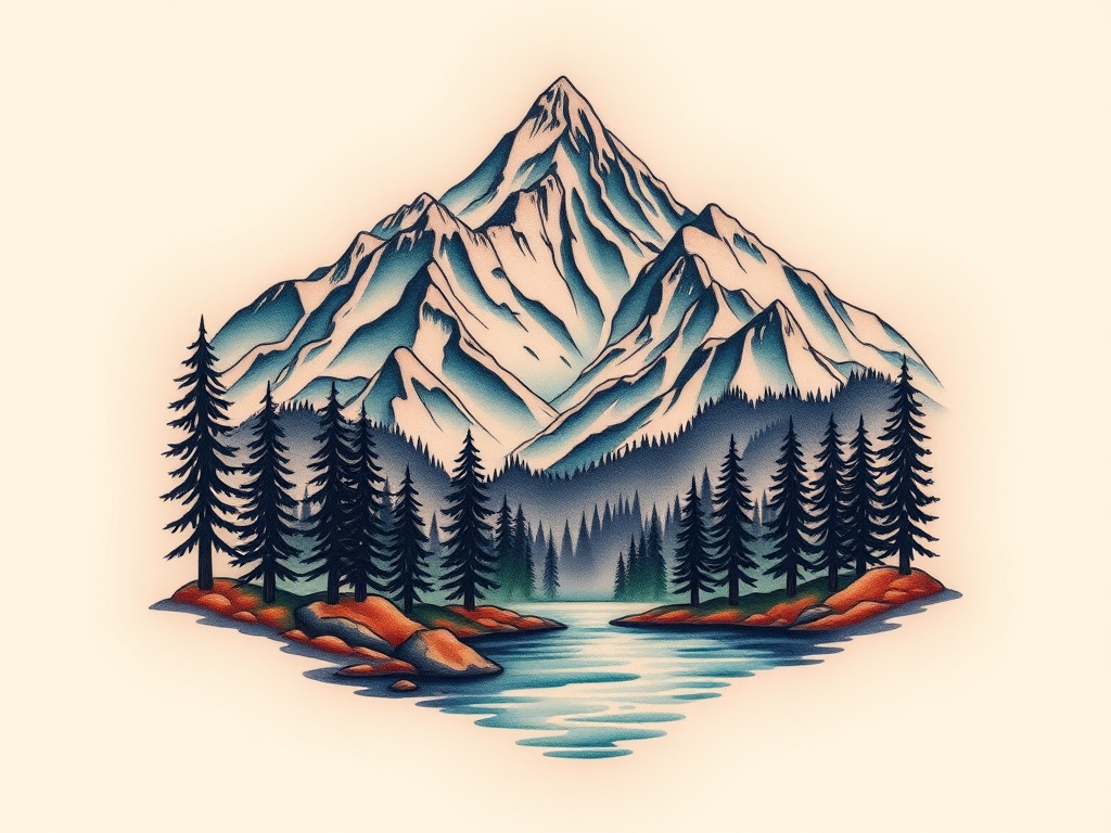 Majestic Colorado Tattoo Ideas Capturing Mountain Spirit