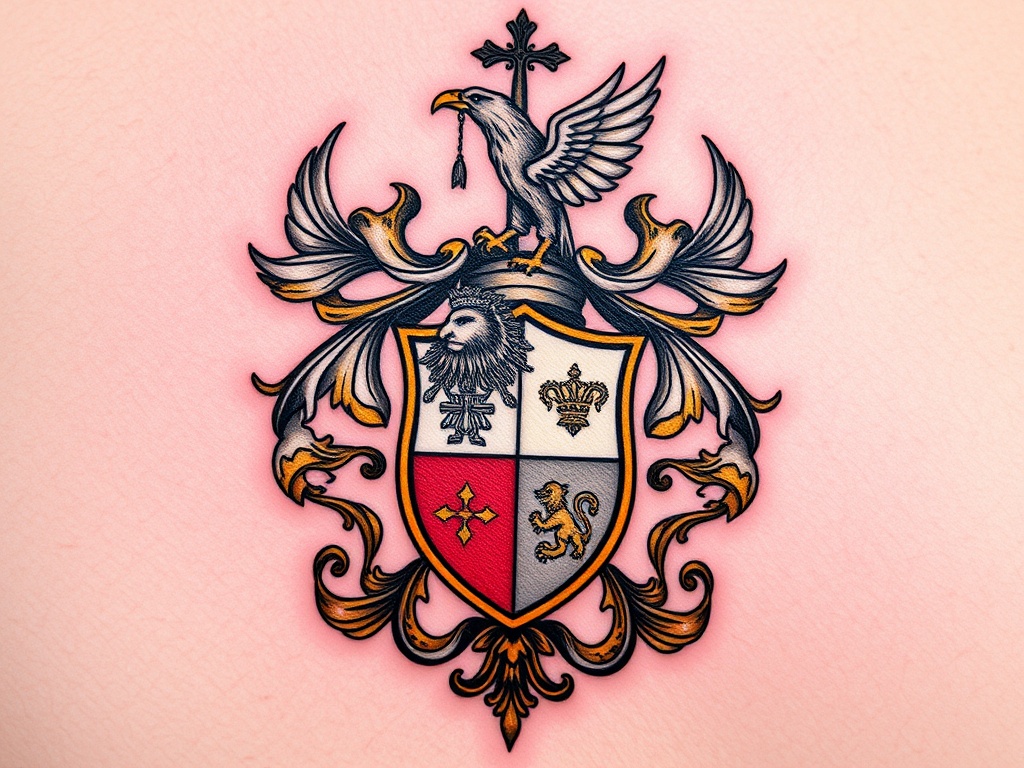 Noble Family Crest Tattoo Ideas