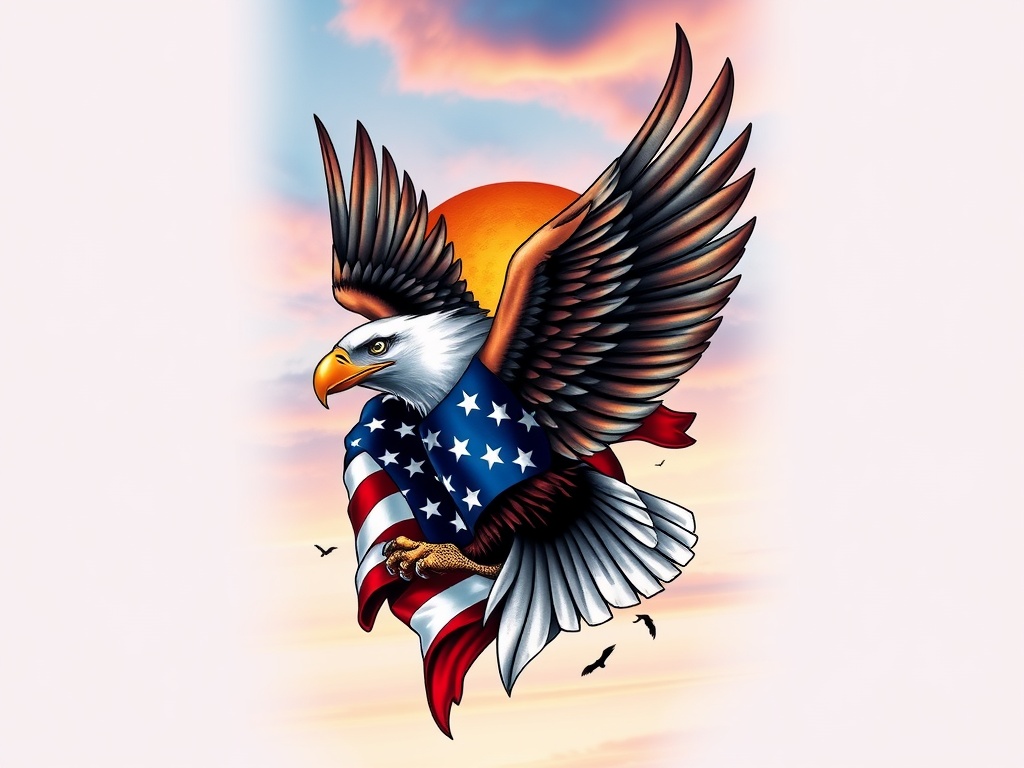 Patriotic America Tattoo Ideas That Show Pride