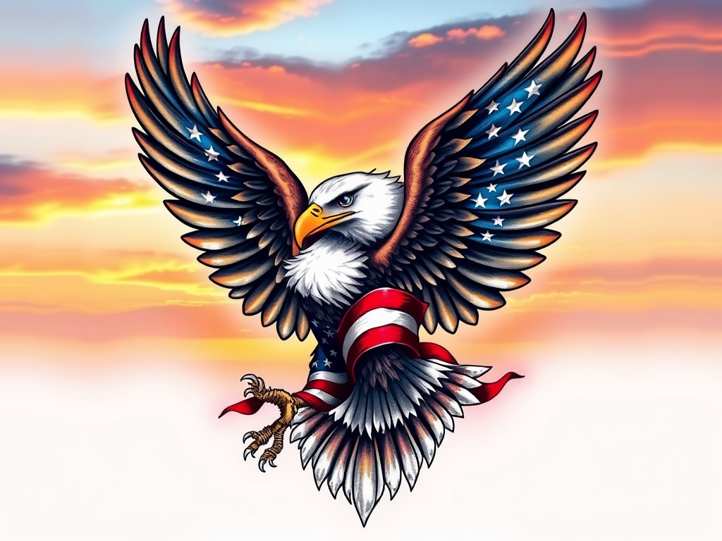 Patriotic America Tattoo Ideas That Show Pride