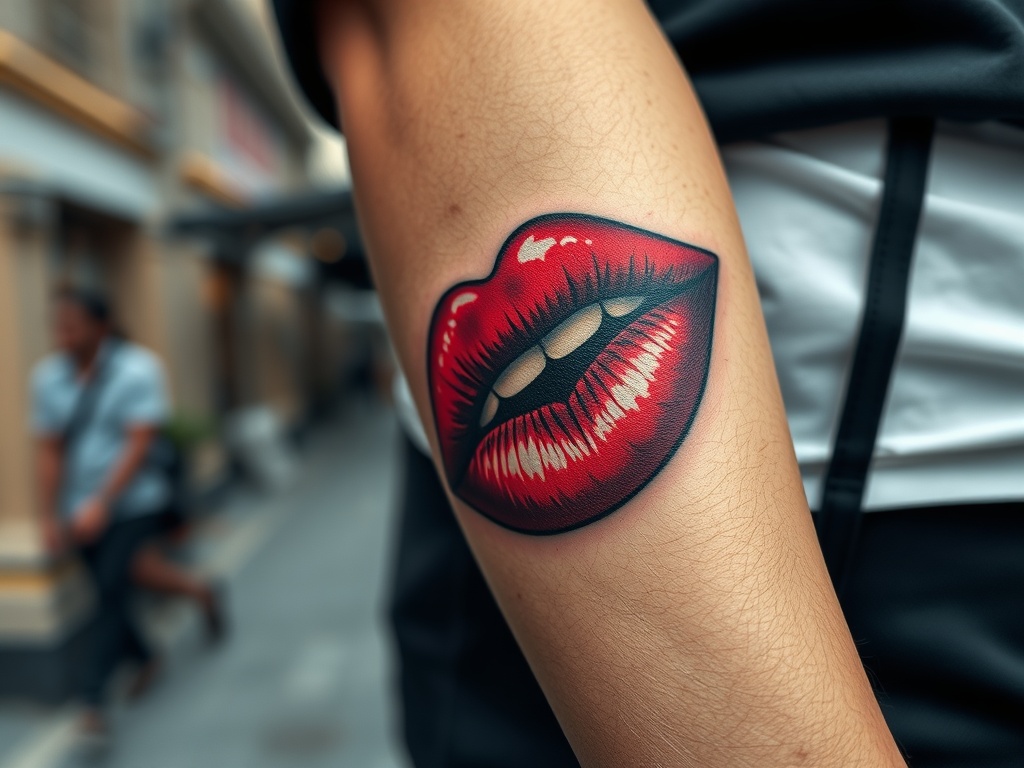 Seductive Tattoo of Lips Ideas That Make a Statement